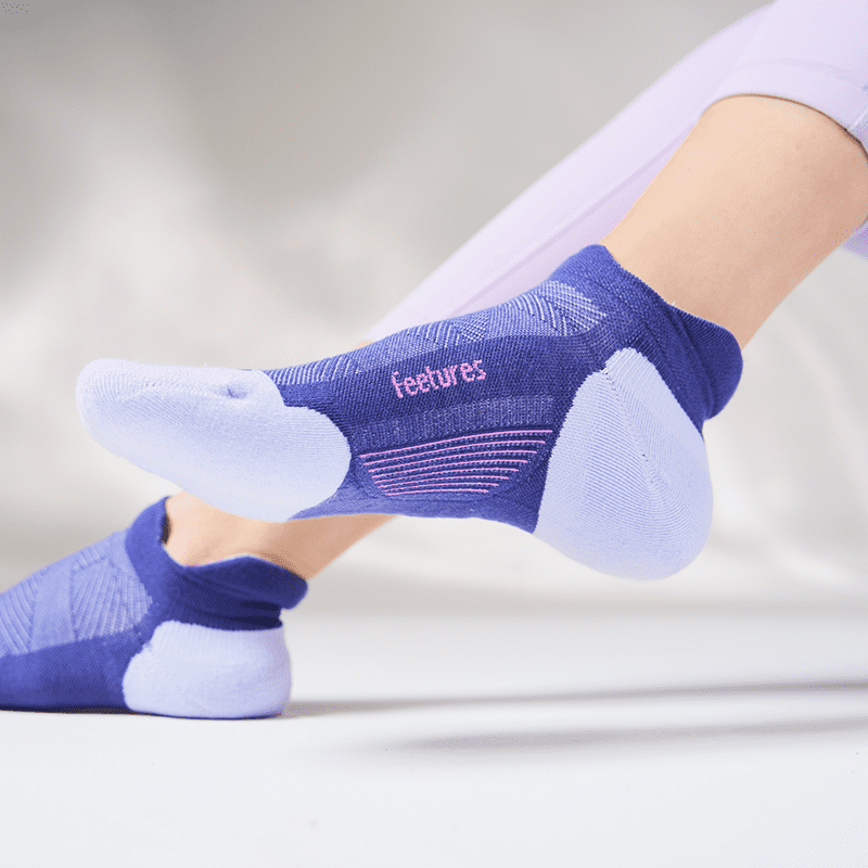 Feetures sock on feet